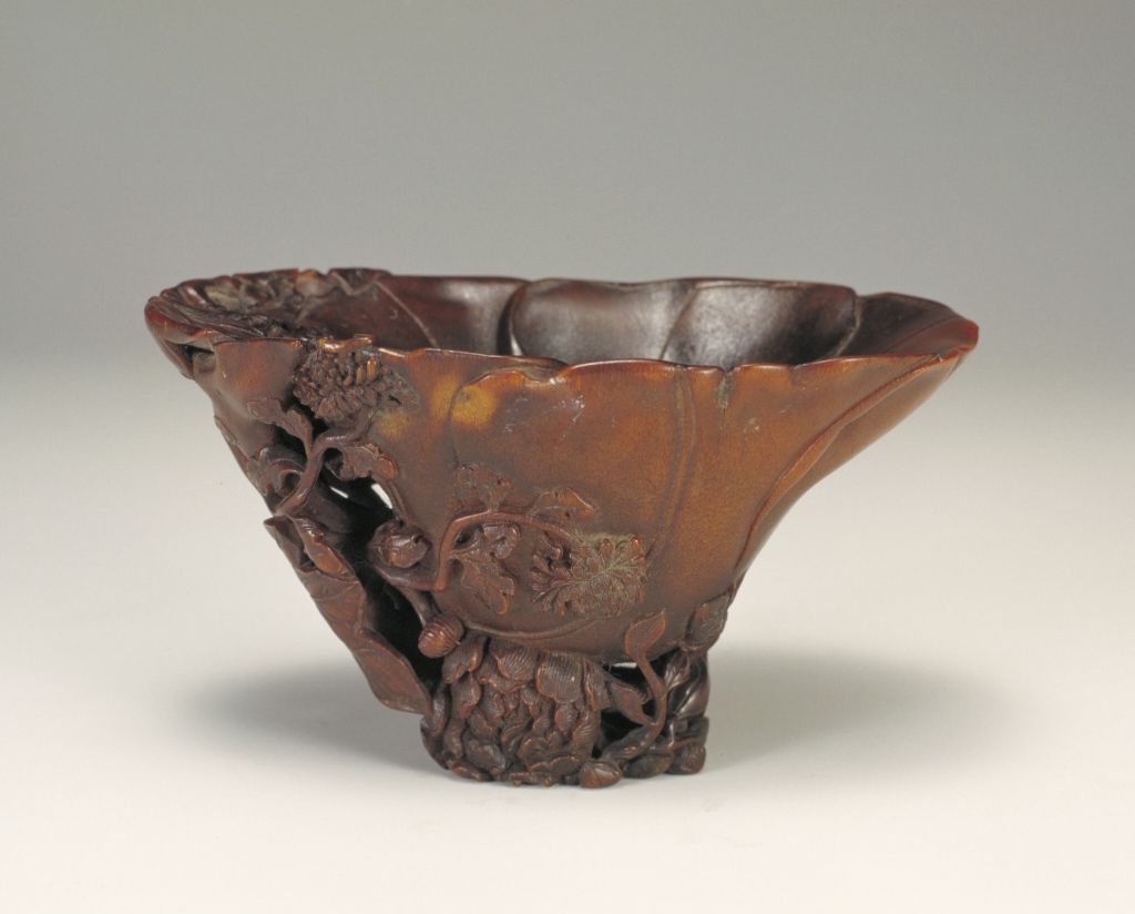 图片[3]-Rhinoceros horn carved bird cup-China Archive